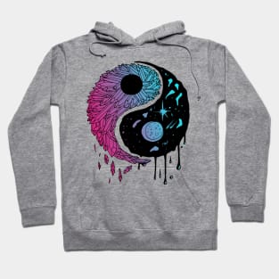 2nd Dual Color Yin Yang Crystals and The Night Sky Hoodie